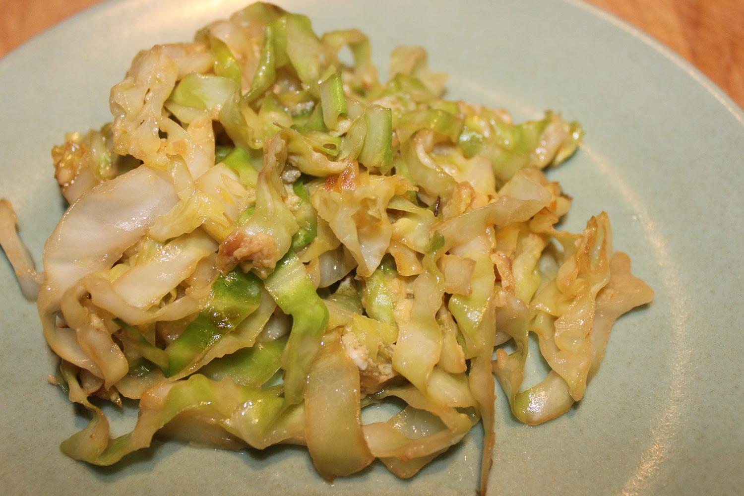 Vietnamese Cabbage and Egg StirFry Wide Angle Adventure